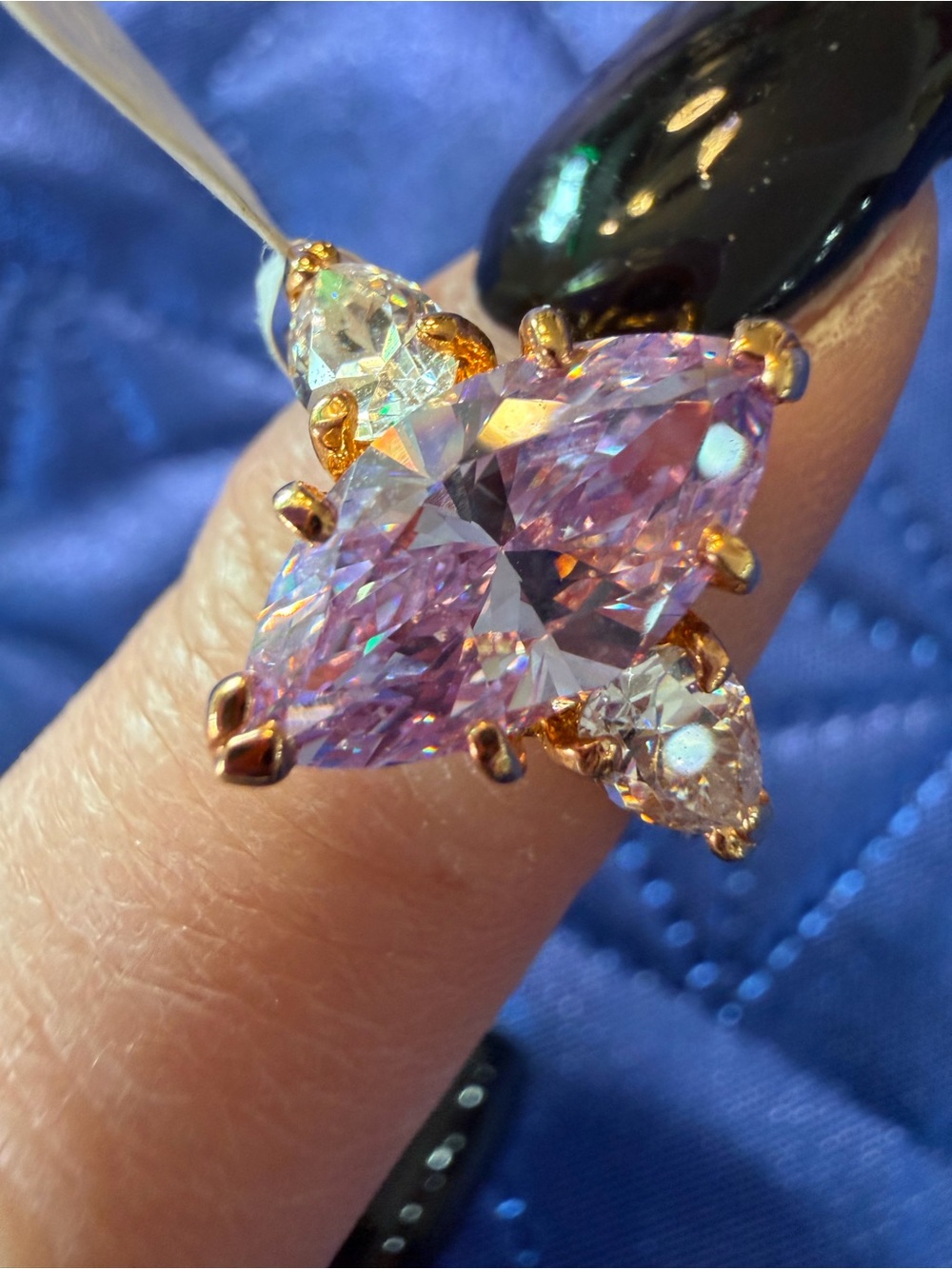 Park Lane Lavender Marquise Statement Ring – Size 6